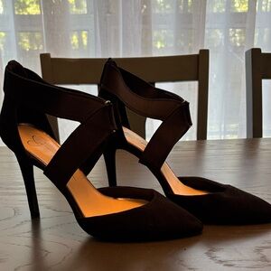 Jessica Simpson Black Strappy Heels